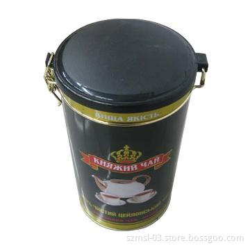 Airtight Tea Can with Plastic Lid/Metal Clip
